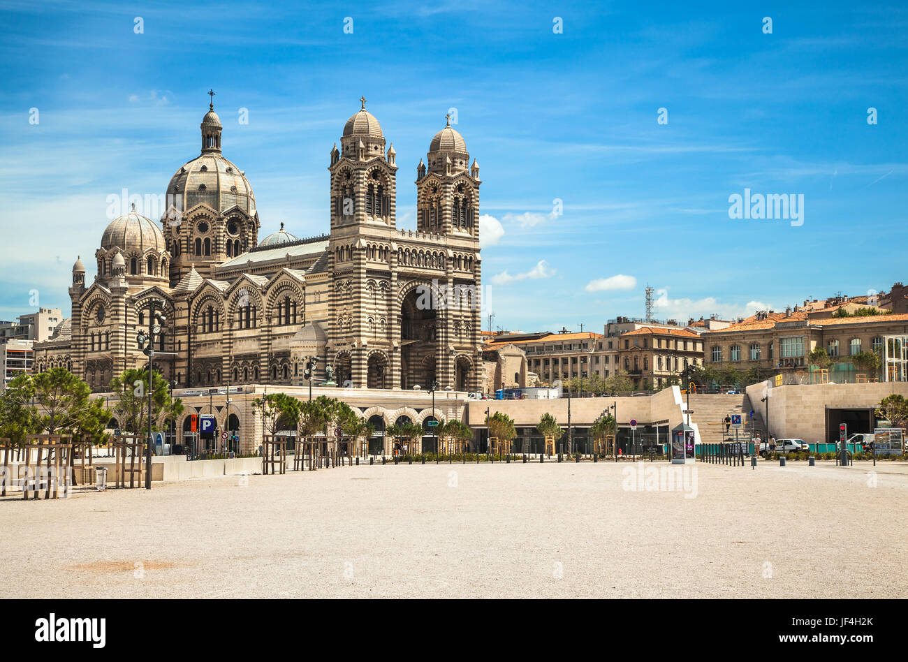 Cattedrale de la Grande a Marsiglia, Francia Foto Stock