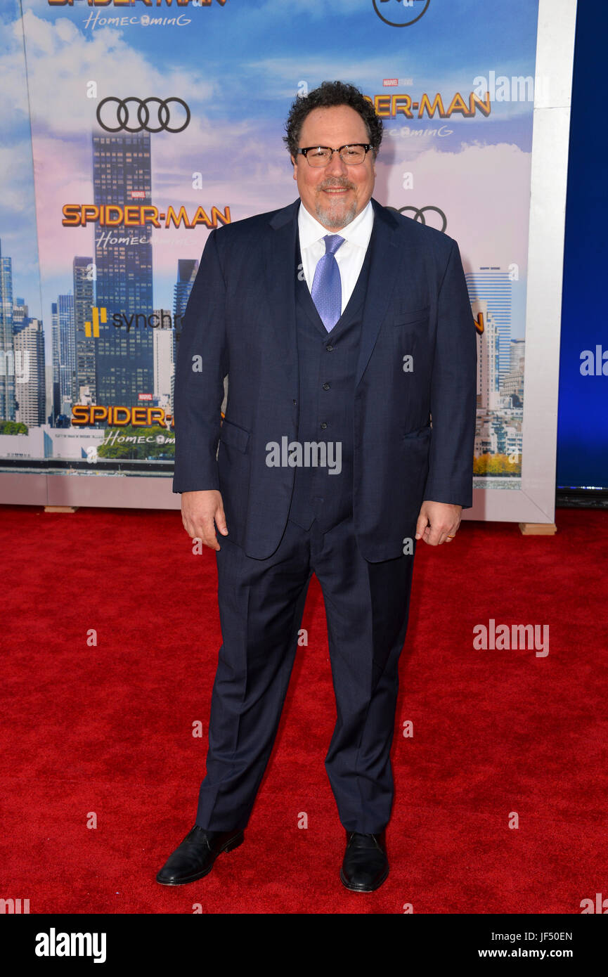 Los Angeles, Stati Uniti d'America. Il 28 giugno, 2017. Jon Favreau alla premiere mondiale di 'Uomo Ragno: Homecoming' a TCL Chinese Theatre, Hollywood. Credito Foto: Sarah Stewart/Alamy Live News Foto Stock