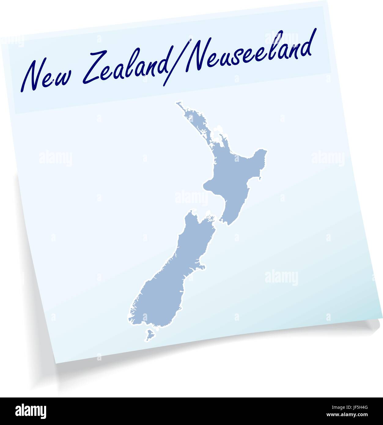 Blu, nota, memo, slip, Australia, illustrazione, nuova zelanda, carta, messaggio Illustrazione Vettoriale