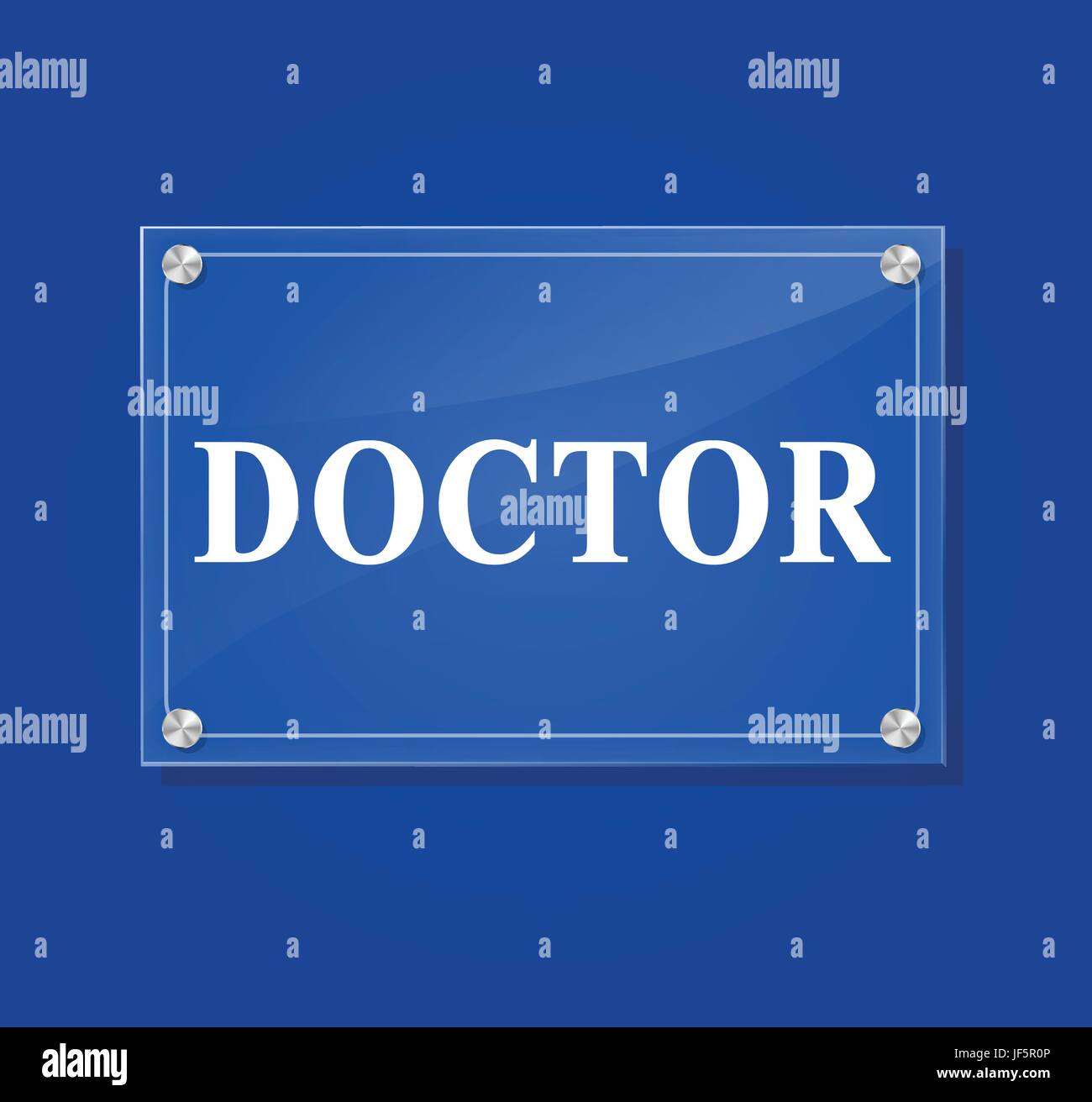 Medico, medico, medic, medico practicioner, blu, salute medicalmente, Illustrazione Vettoriale