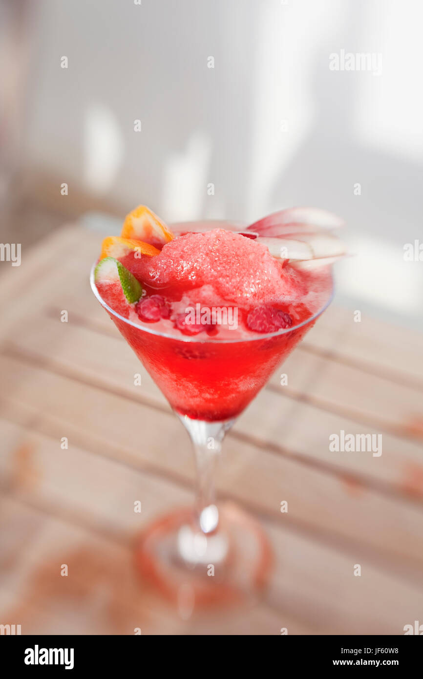 Close-up di cocktail di frutta Foto Stock