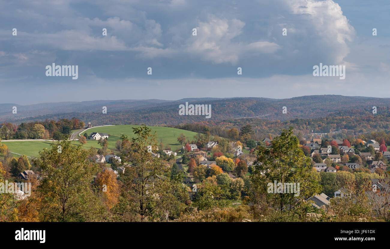 Moderne case unifamiliari a Morgantown WV Foto Stock