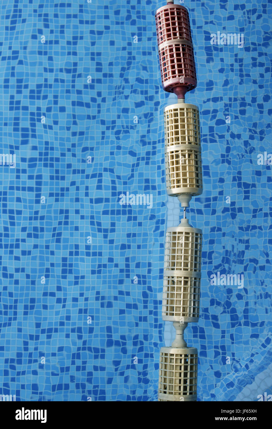 La piscina e la sala Foto Stock