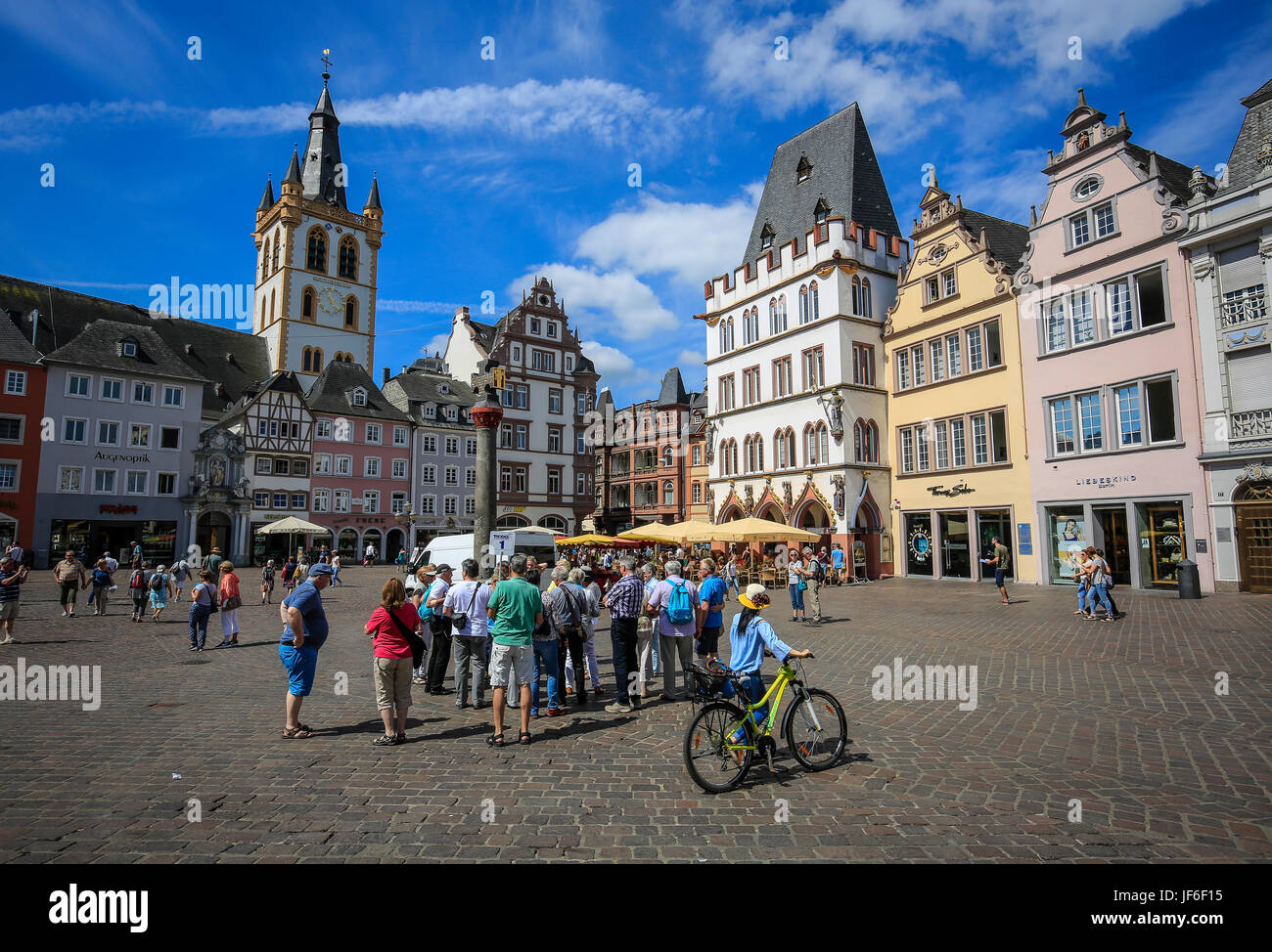 Mercato principale, Trier, Renania-Palatinato, Germania, Europa, Hauptmarkt, Trier, Renania-Palatinato, Deutschland, Europa Foto Stock