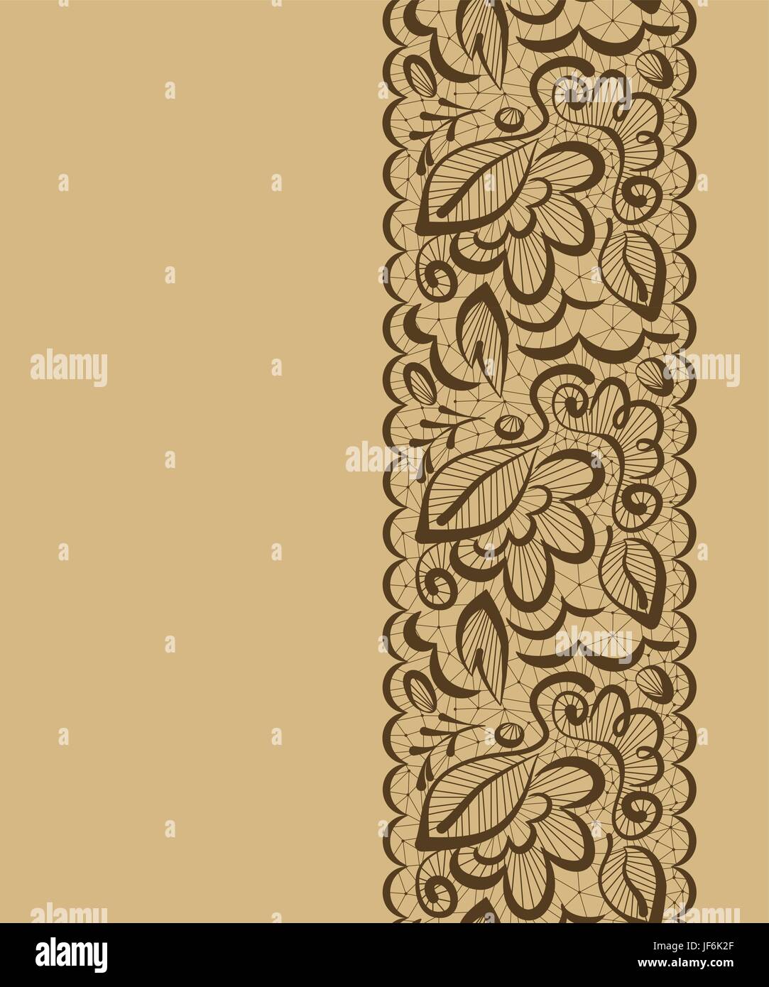 Bella, beauteously, Nizza, leaf, moda, grafica, fiori, piante, marrone, Illustrazione Vettoriale