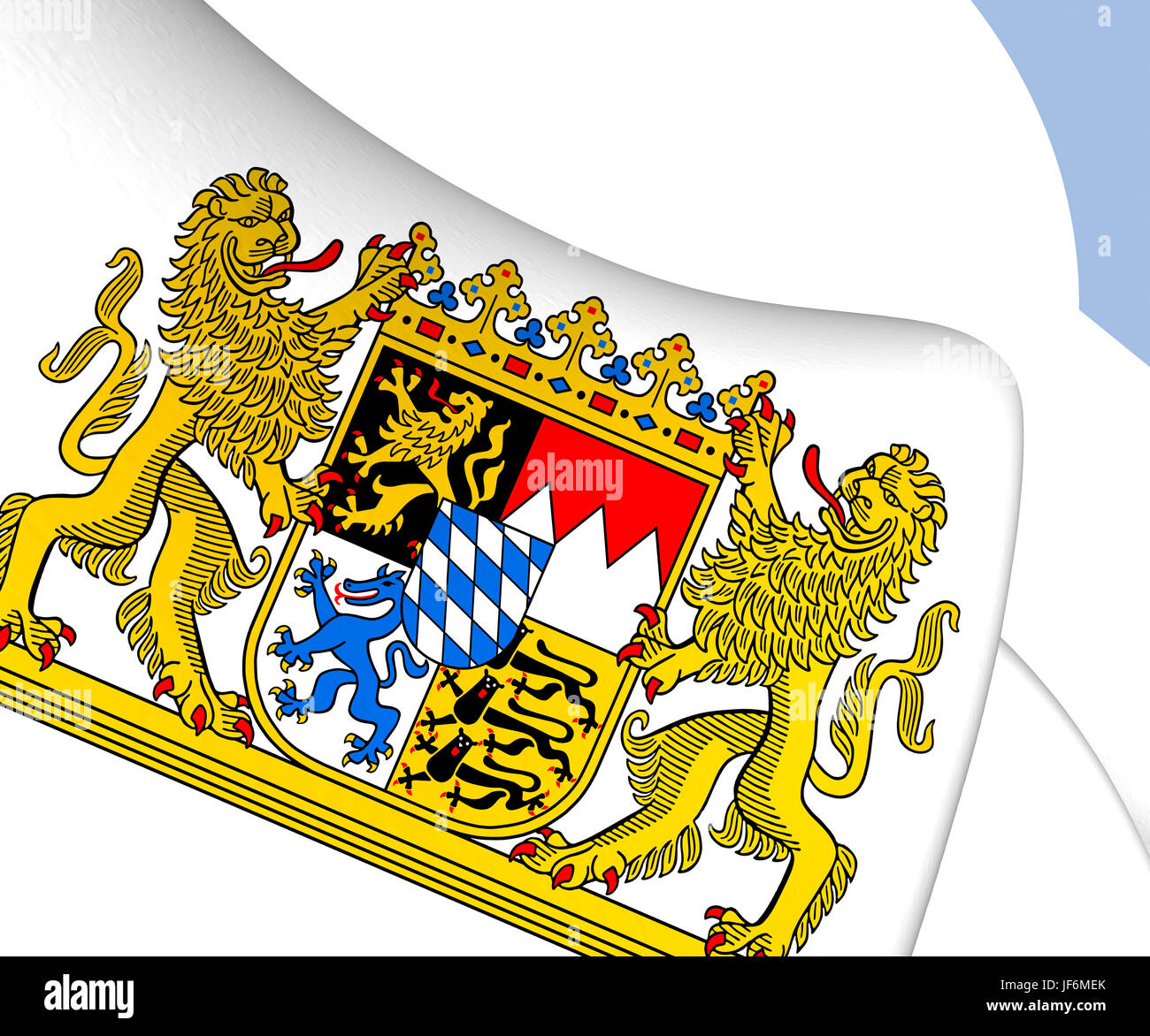 Bavaria stemma, Germania. Foto Stock