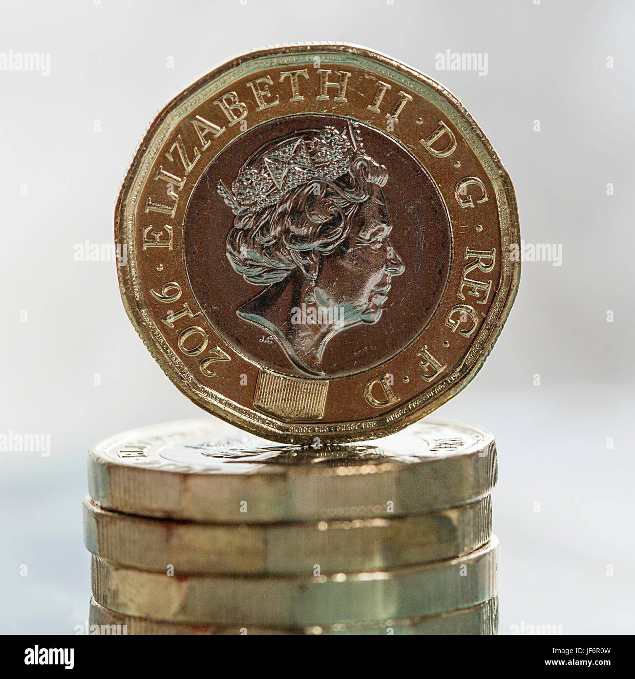 Nuovo una libbra Coin - 2017 Foto Stock
