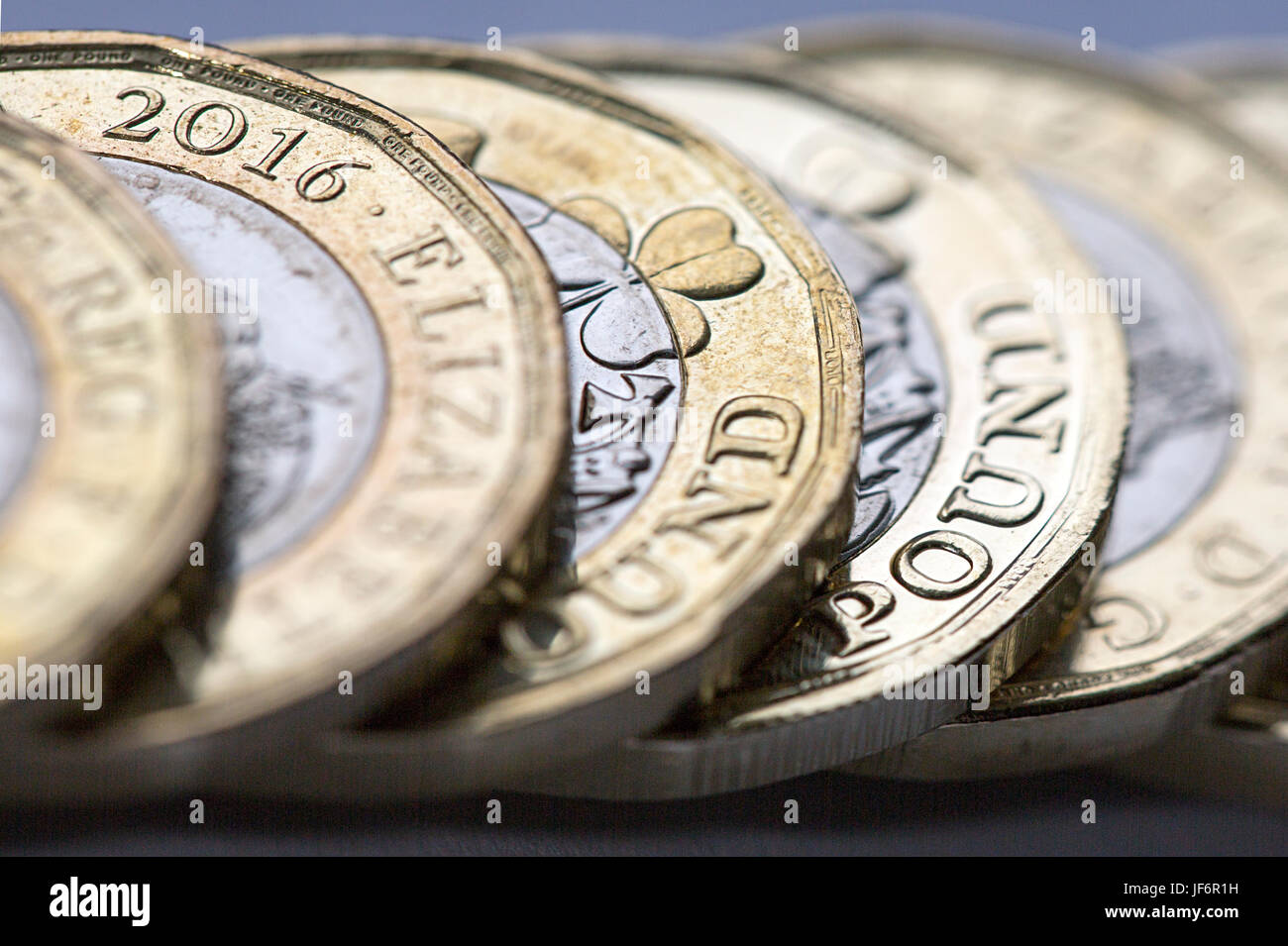 Nuovo una libbra Coin - 2017 Foto Stock