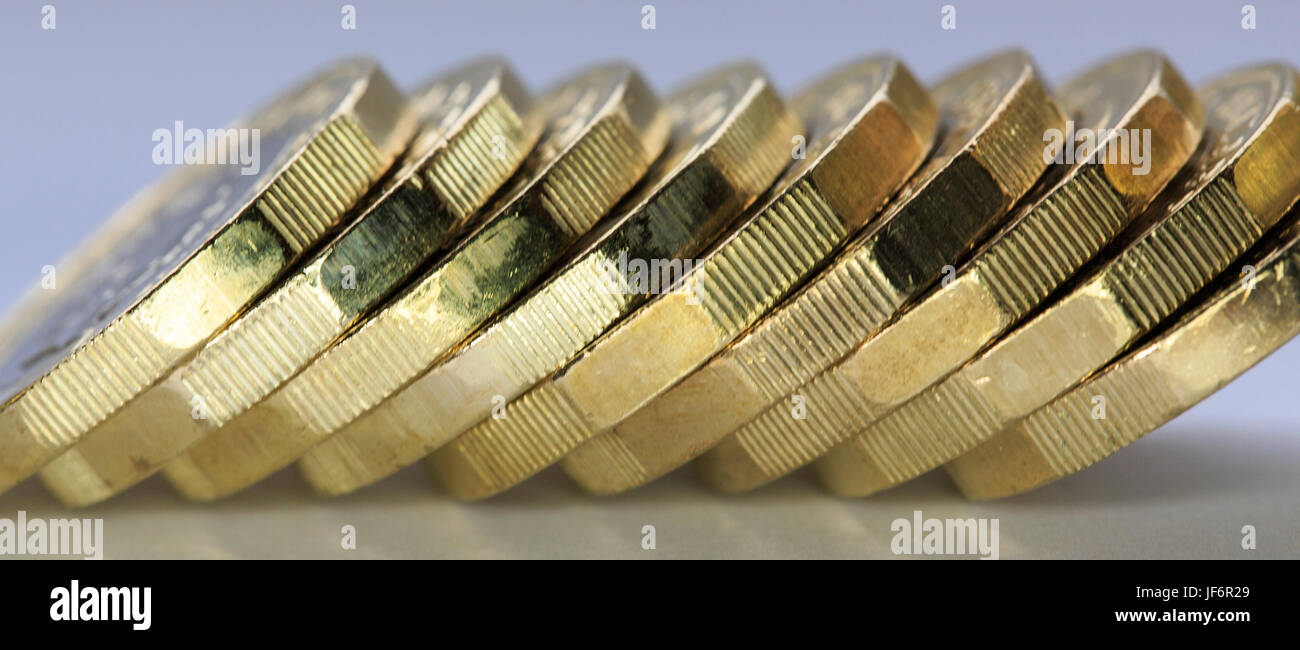 Nuovo una libbra Coin - 2017 Foto Stock