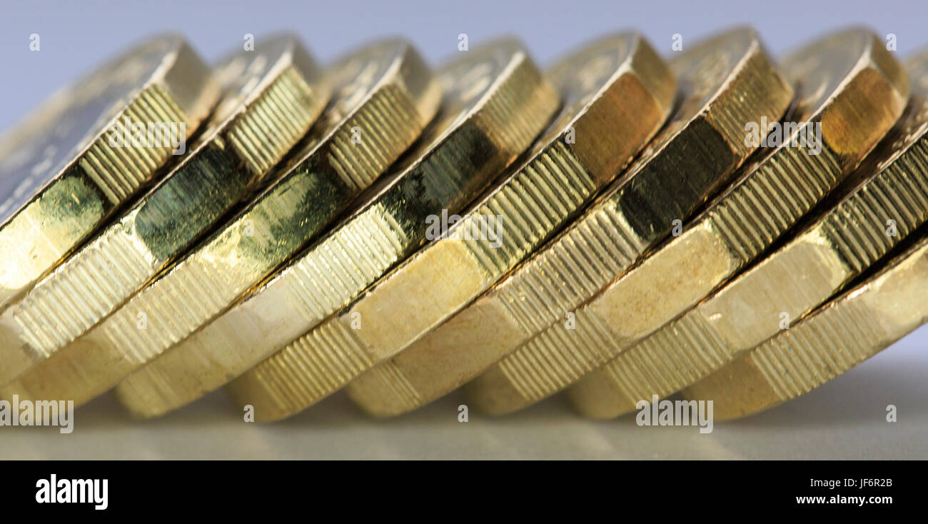 Nuovo una libbra Coin - 2017 Foto Stock
