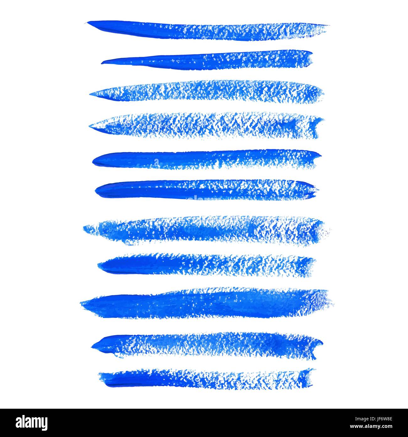 Inchiostro blu vettore i tratti di pennello Illustrazione Vettoriale