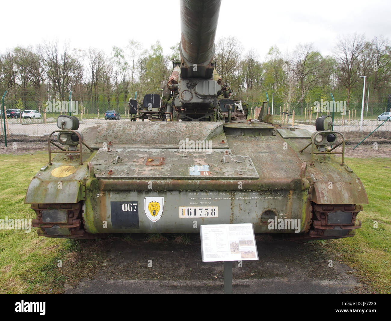 M110 SP Houwitzer 203mm Belgische leger, museo del fuoco Brasschaat Foto Stock