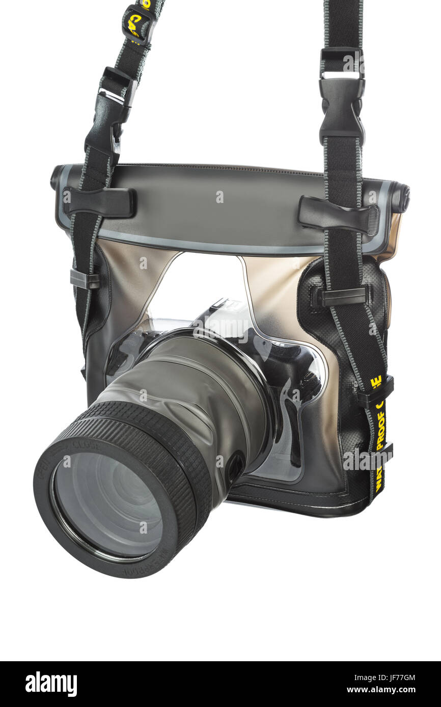 Telecamera in custodia impermeabile Foto Stock