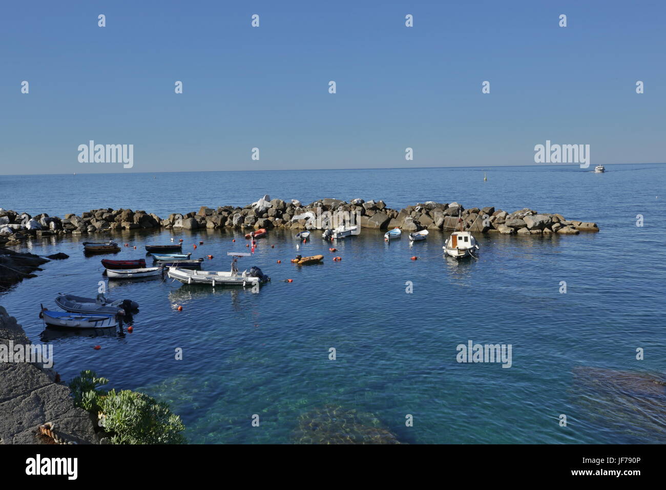 Riomaggorie, Cinque Terre, Italia Foto Stock