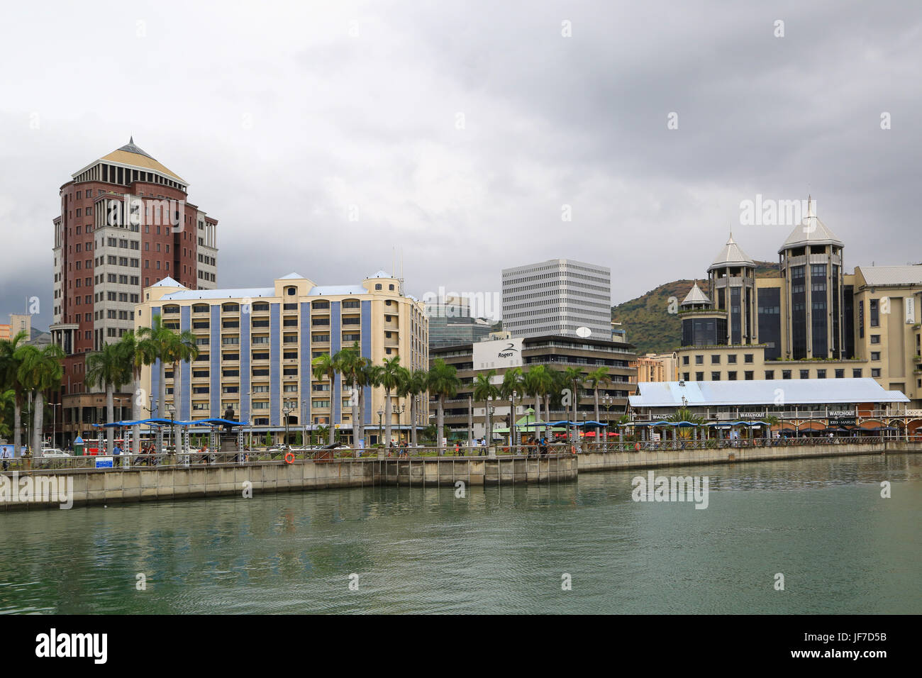 Maurizio, Port Louis, vista città Foto Stock