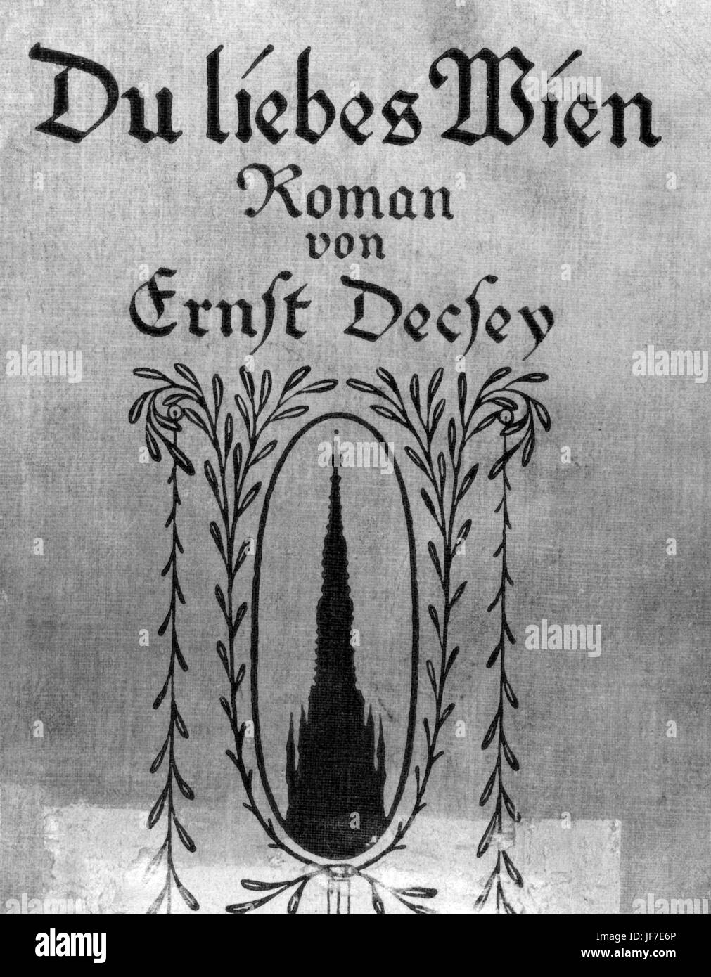 Du Liebes Wien romanzo di Ernst Decsey. Copertina del libro Foto Stock