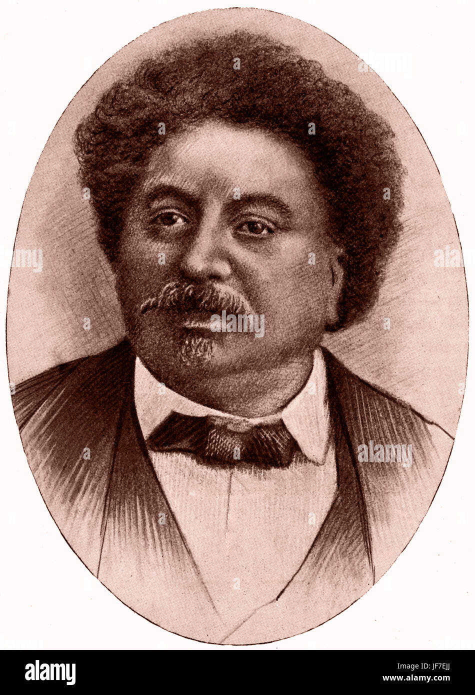 Alexandre Dumas - père. Da 'i romanzi di Alexandre Dumas. Autore francese e drammaturgo, 24 Luglio 1802 - 5 dicembre 1870. Foto Stock