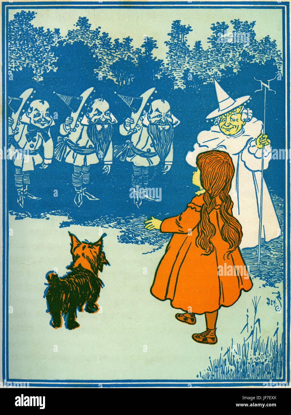 The Wizard of Oz da L. Frank Baum prenota . Illustrazione di W.W. Denslow. Didascalia: Io sono la strega del Nord. Pubblicato da Bobbs Merryl. Autore americano, 15 maggio 1856 - 6 Maggio 1919 Foto Stock