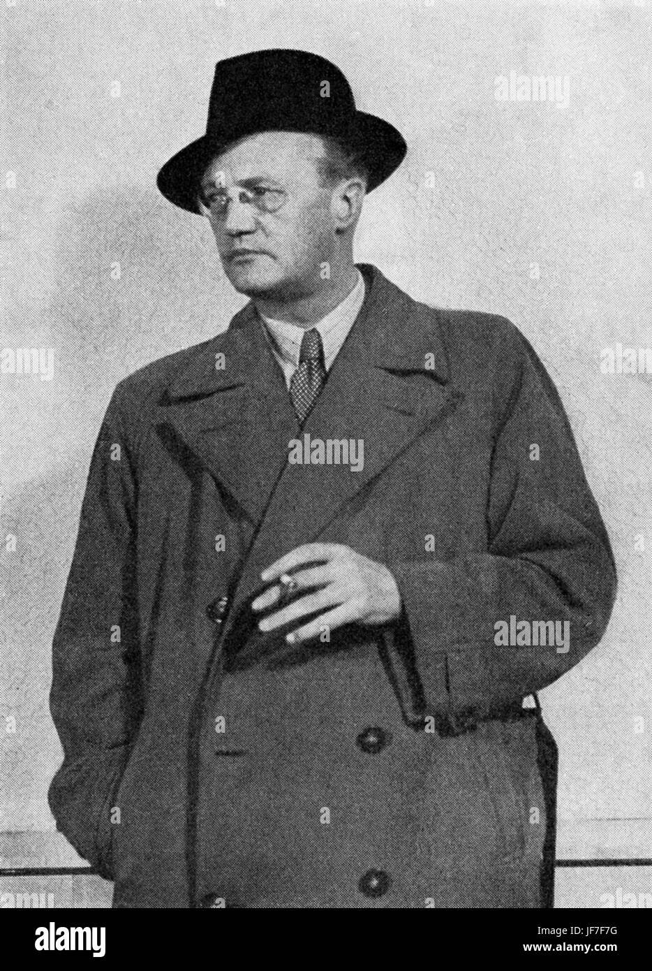 Sigurd Hotel, romanziere norvegese, critico letterario e saggista, 14 Dicembre 1890 - 14 ottobre 1960. Foto Stock