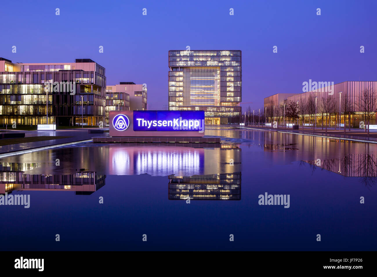 ThyssenKrupp Quartier, Capo Ufficio, Essen, Nord Reno-Westfalia, Germania, Europa ThyssenKrupp Quartier, Hauptverwaltung, Essen, Renania settentrionale-Vestfalia Foto Stock