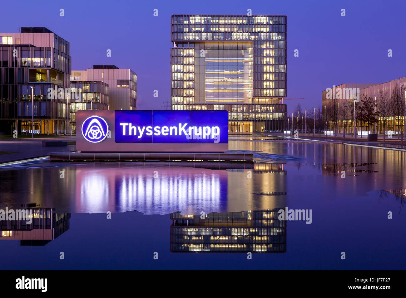 ThyssenKrupp Quartier, Capo Ufficio, Essen, Nord Reno-Westfalia, Germania, Europa ThyssenKrupp Quartier, Hauptverwaltung, Essen, Renania settentrionale-Vestfalia Foto Stock