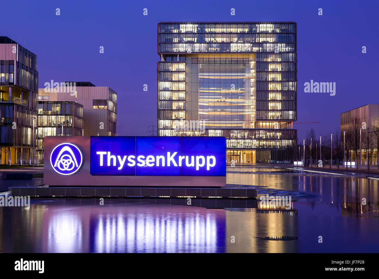 ThyssenKrupp Quartier, Capo Ufficio, Essen, Nord Reno-Westfalia, Germania, Europa ThyssenKrupp Quartier, Hauptverwaltung, Essen, Renania settentrionale-Vestfalia Foto Stock