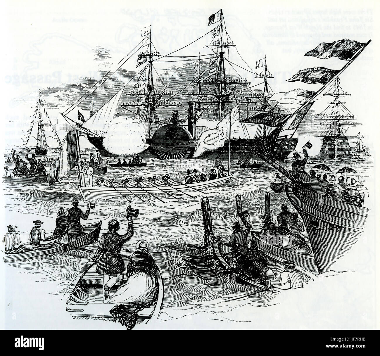 LOUIS PHILIPPE I (1773-1850) arriva a Portsmouth 8 Ottobre 1844 Foto Stock