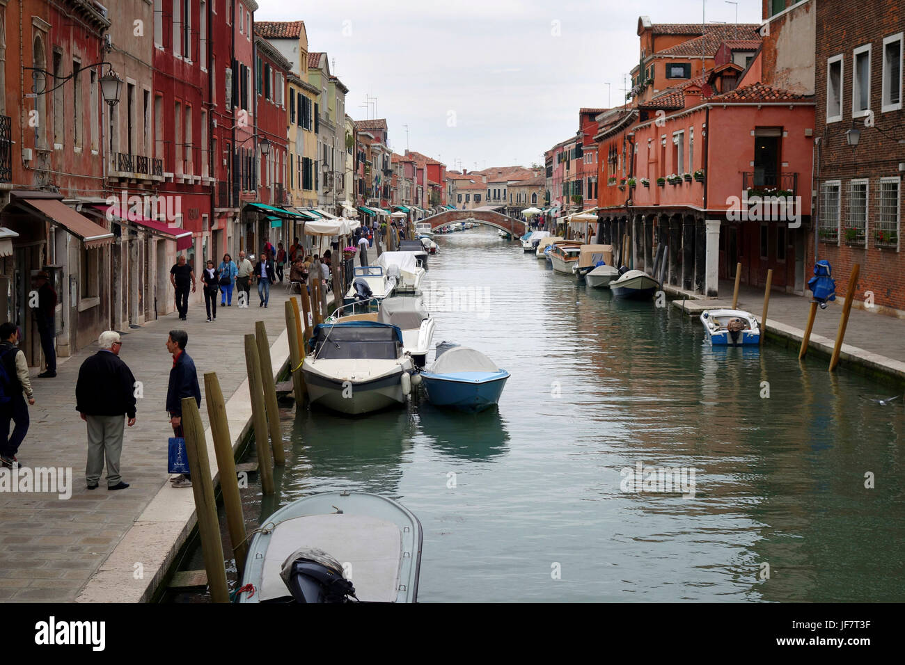 Scena di strada, Murano, Italia Foto Stock