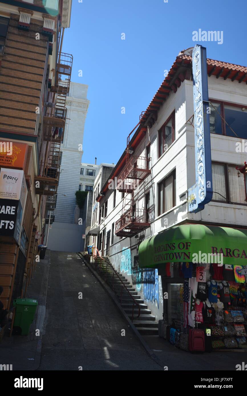 Impressioni dalla Chinatown di San Francisco dal 3 maggio 2017, California USA Foto Stock