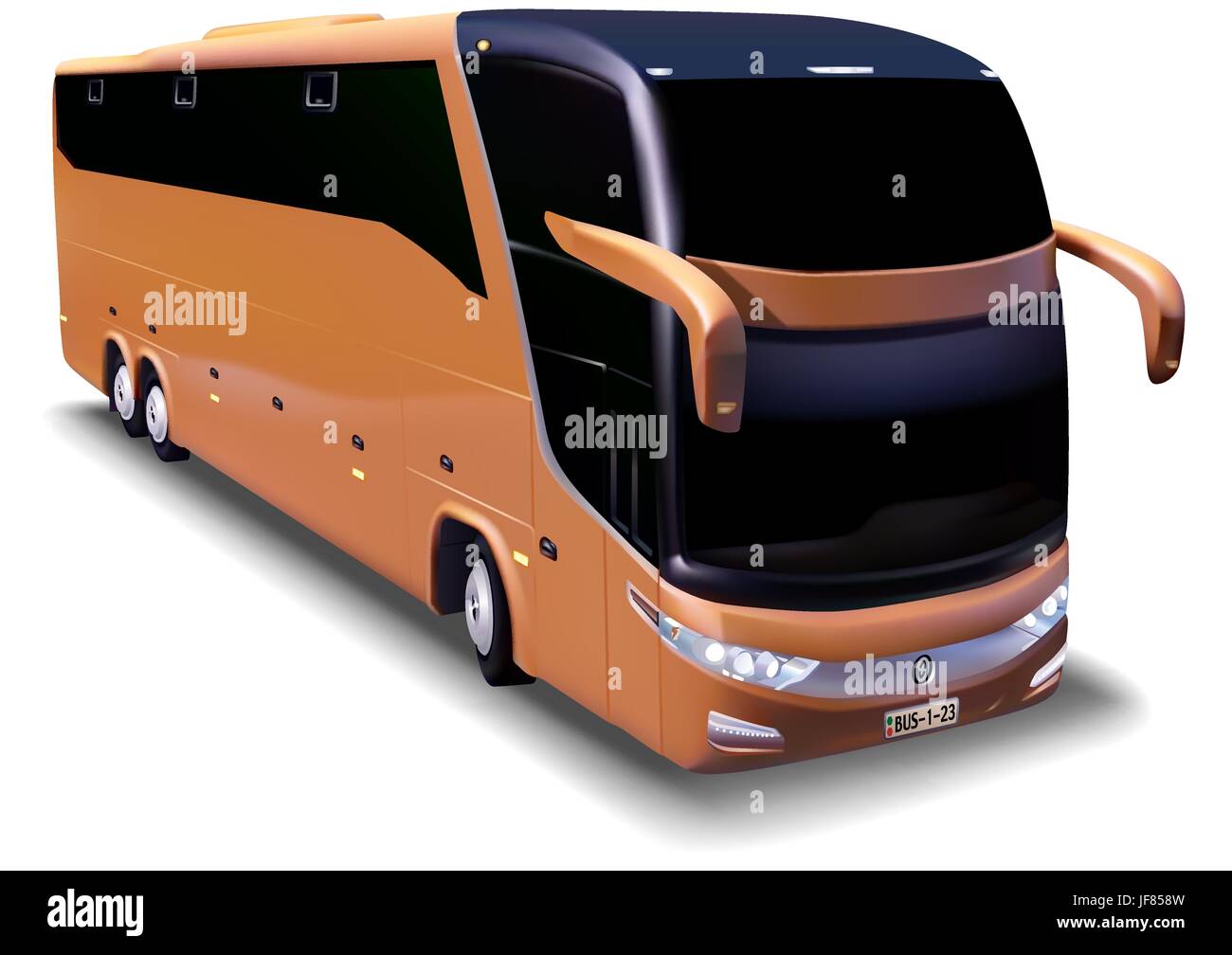 Autobus di lunga distanza Illustrazione Vettoriale