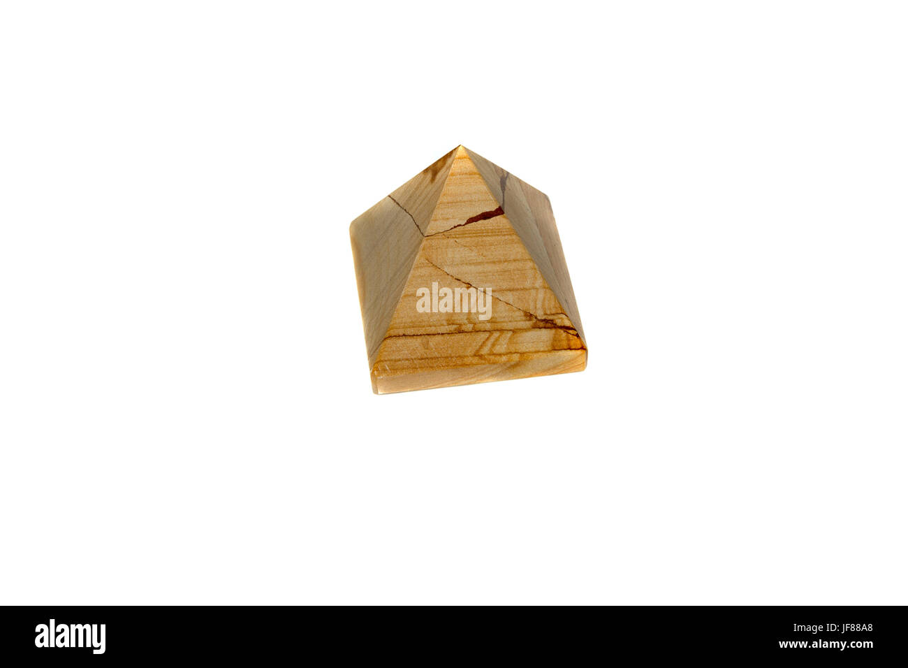 Una piramide di marmo onice Foto Stock
