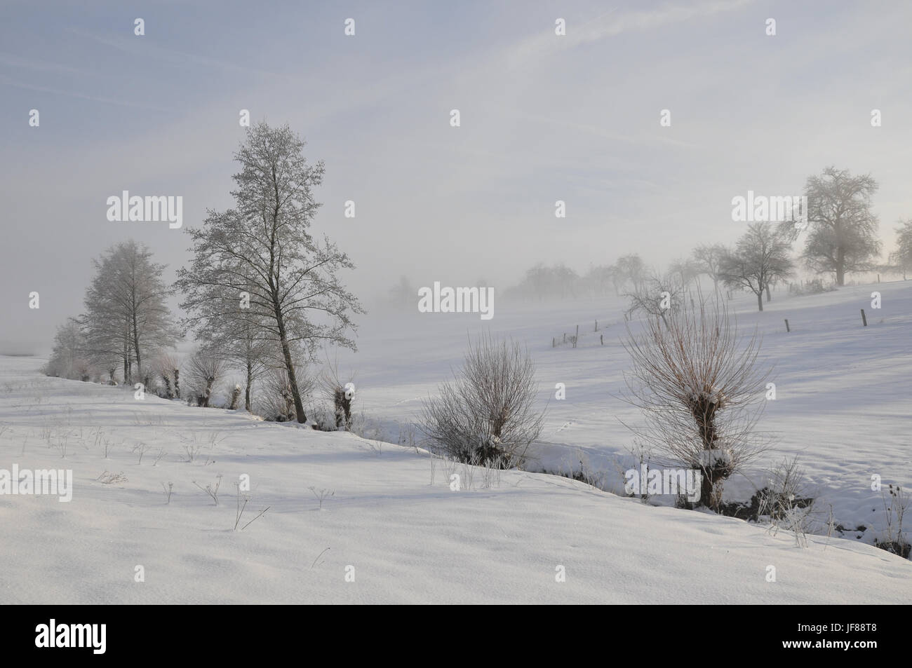 Inverno in Schwaebisch Hall, Germania Foto Stock