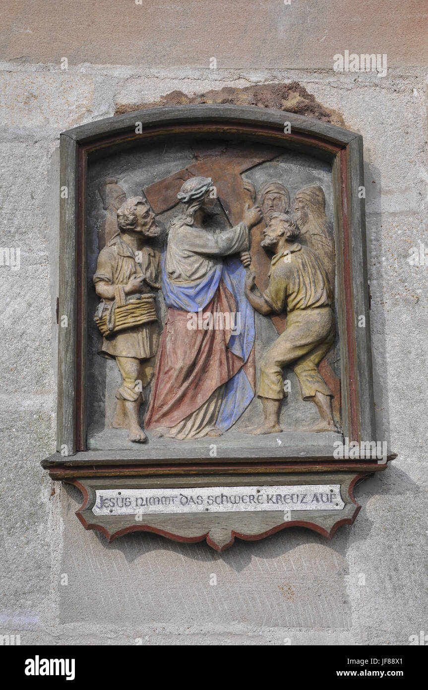 Crosspath in Schwaebisch Gmuend, Germania Foto Stock