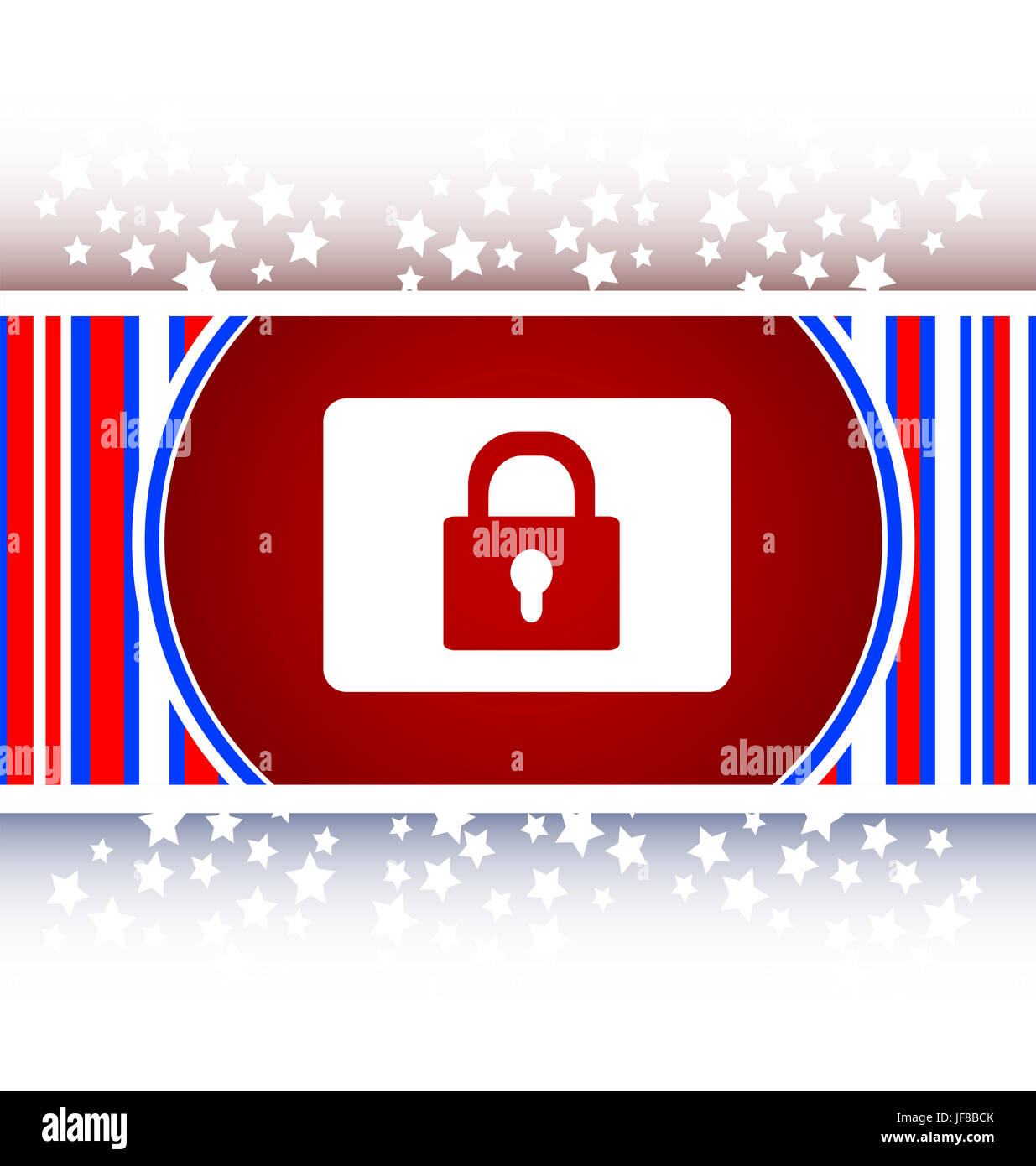 Il lucchetto chiuso icona segno web Foto Stock