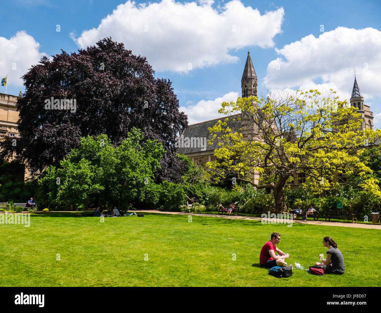 Garden Quadrangle, Balliol College, Oxford, Oxfordshire, Inghilterra, REGNO UNITO, GB. Foto Stock