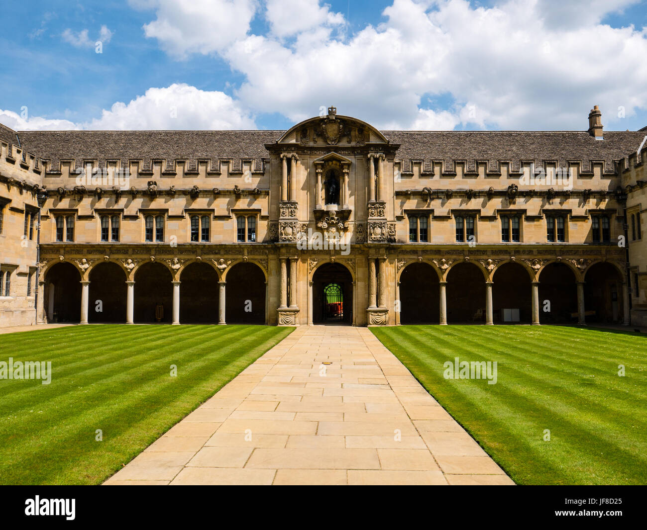 Interna Quad, St Johns College di Oxford University Oxford, England, Regno Unito, GB. Foto Stock