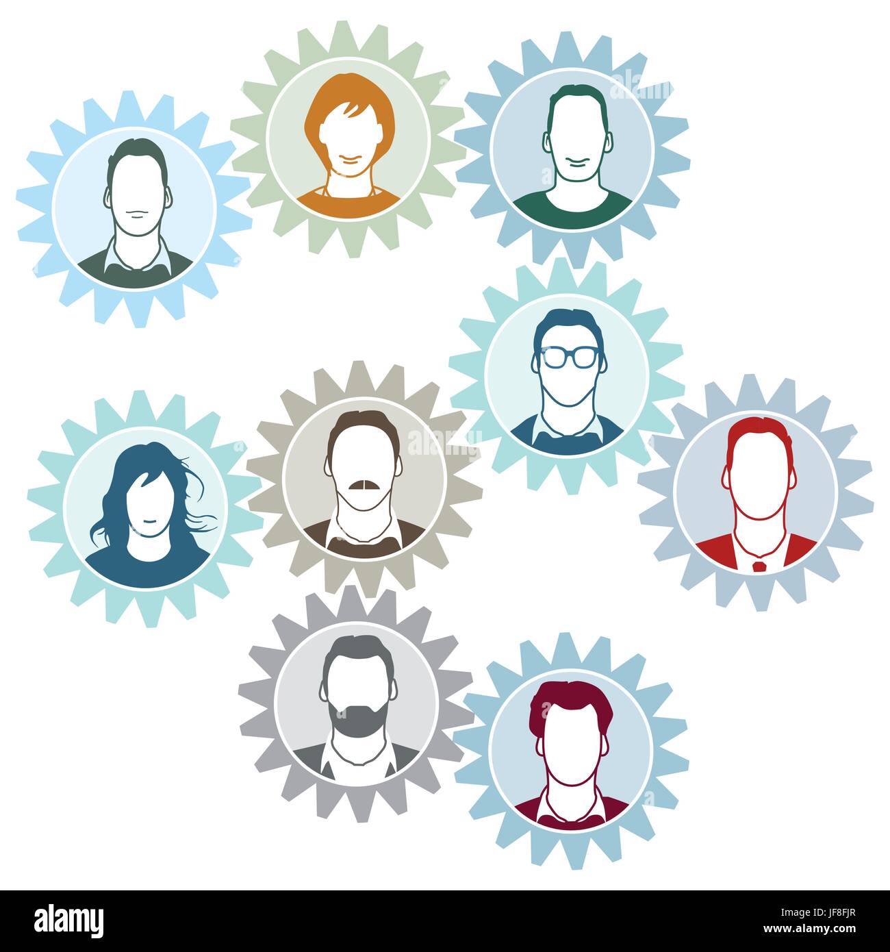 Segno, segnale, gli esseri umani e la tratta di esseri umani, persone, folk, persone, umana, uomo, Illustrazione Vettoriale