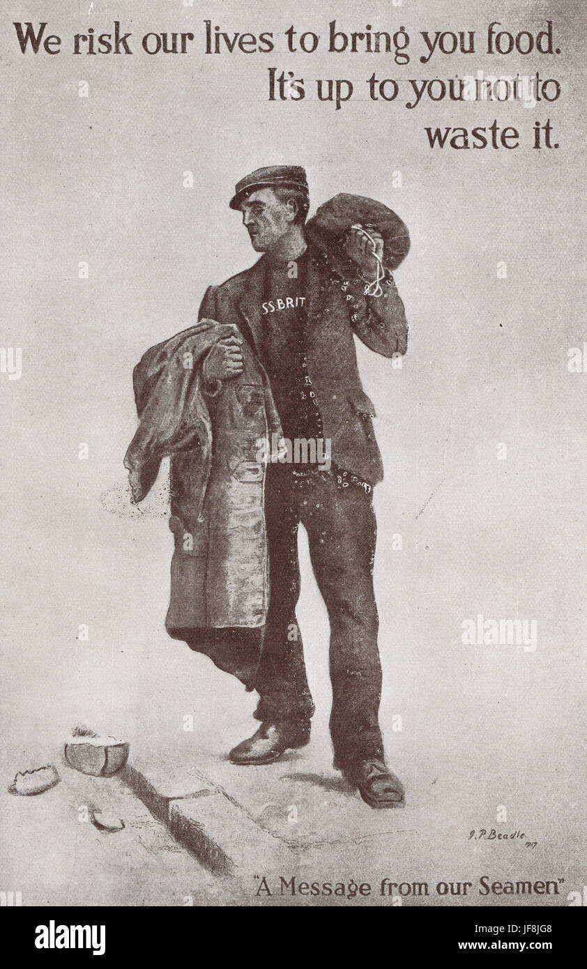 WW 1 home poster di propaganda Foto Stock