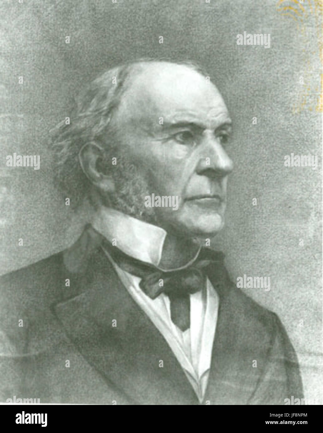 Un ritratto di William Gladstone, il primo ministro britannico, noto per i suoi contributi alla riforma politica e la sua leadership durante l'era vittoriana. Questa fotografia cattura l'aspetto dignitoso della figura storica e l'eredità politica. Foto Stock