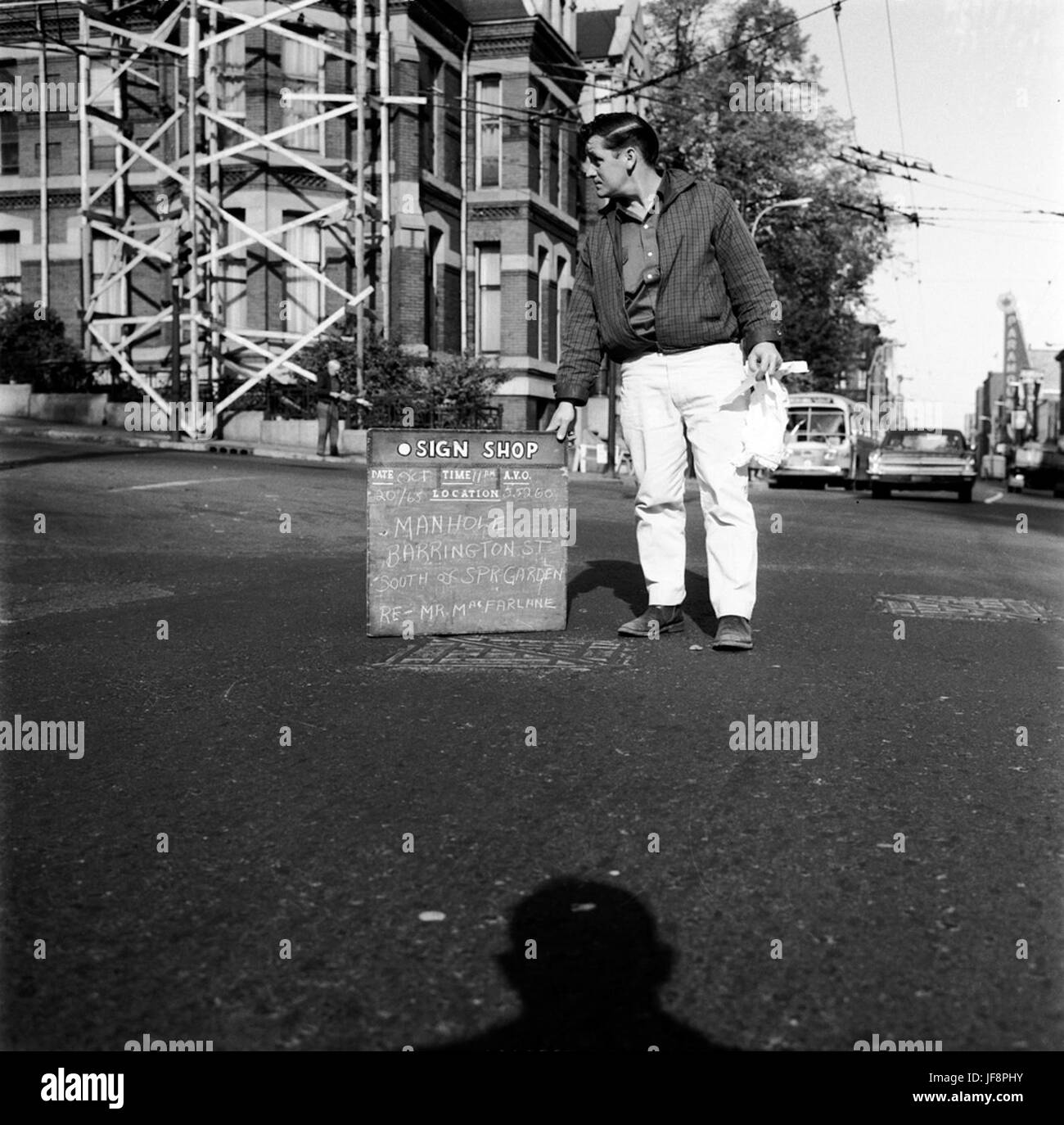 Barrington St. A sud di Spring Garden Rd, Halifax, nuova Scozia Foto Stock