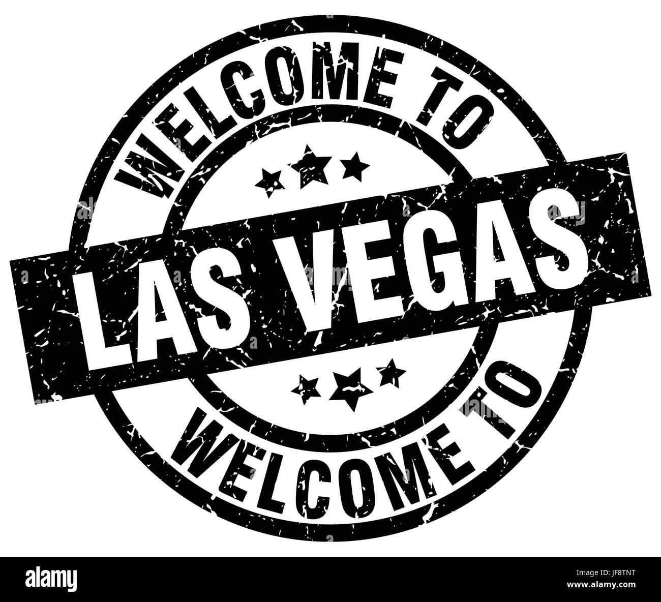 Benvenuti a Las Vegas timbro nero Illustrazione Vettoriale