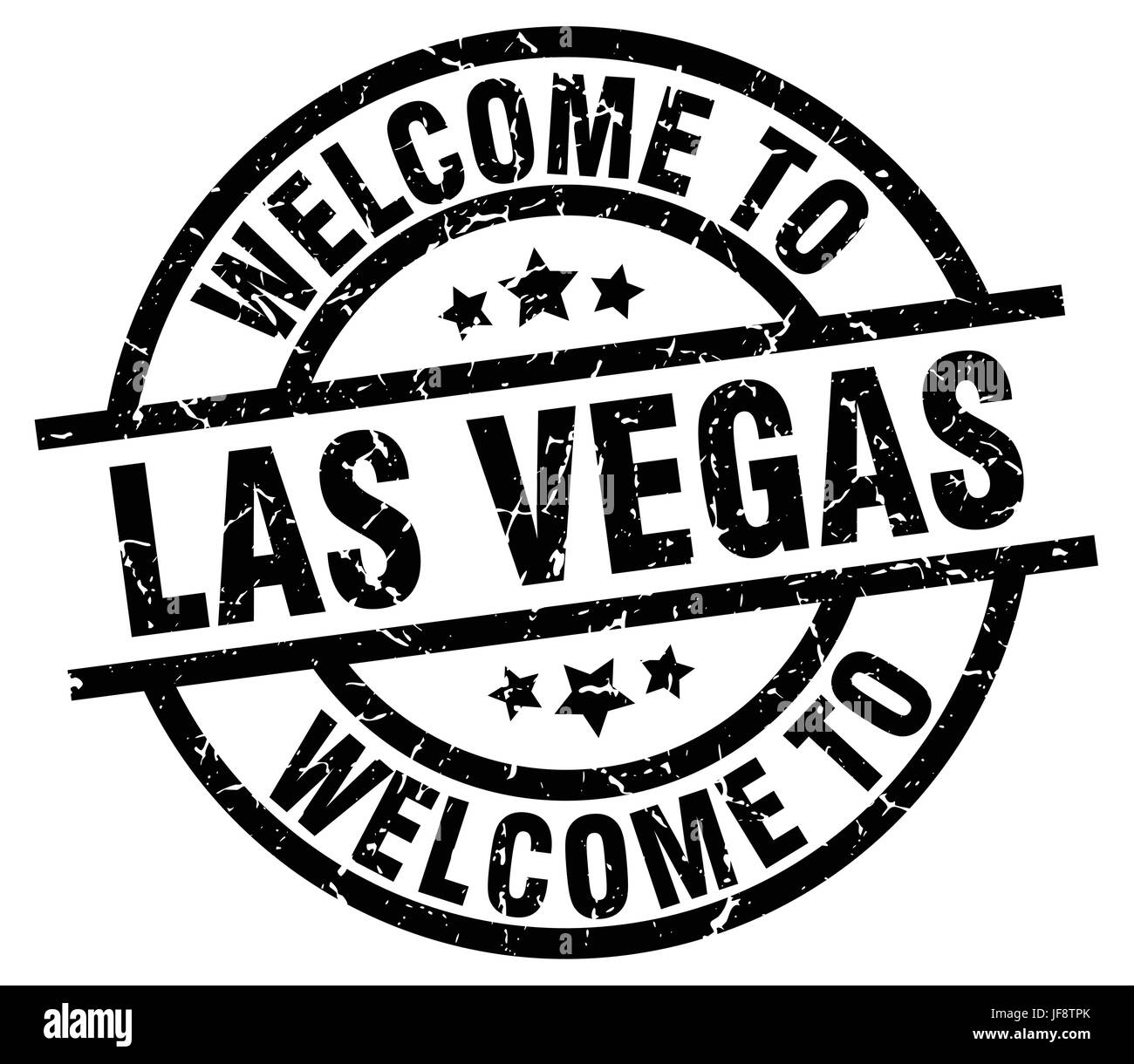 Benvenuti a Las Vegas timbro nero Illustrazione Vettoriale
