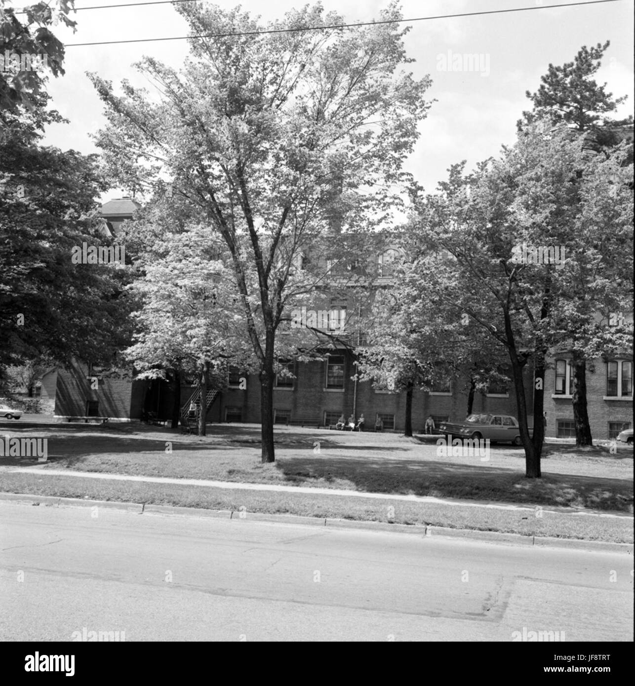 Una fotografia d'archivio dell'Halifax Mental Hospital, un'istituzione storica in nuova Scozia, Canada, catturata a metà del XX secolo. Foto Stock