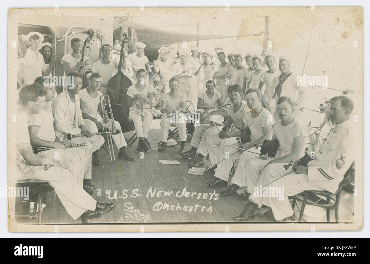 USS New Jersey Orchestra 33155719814 o Foto Stock