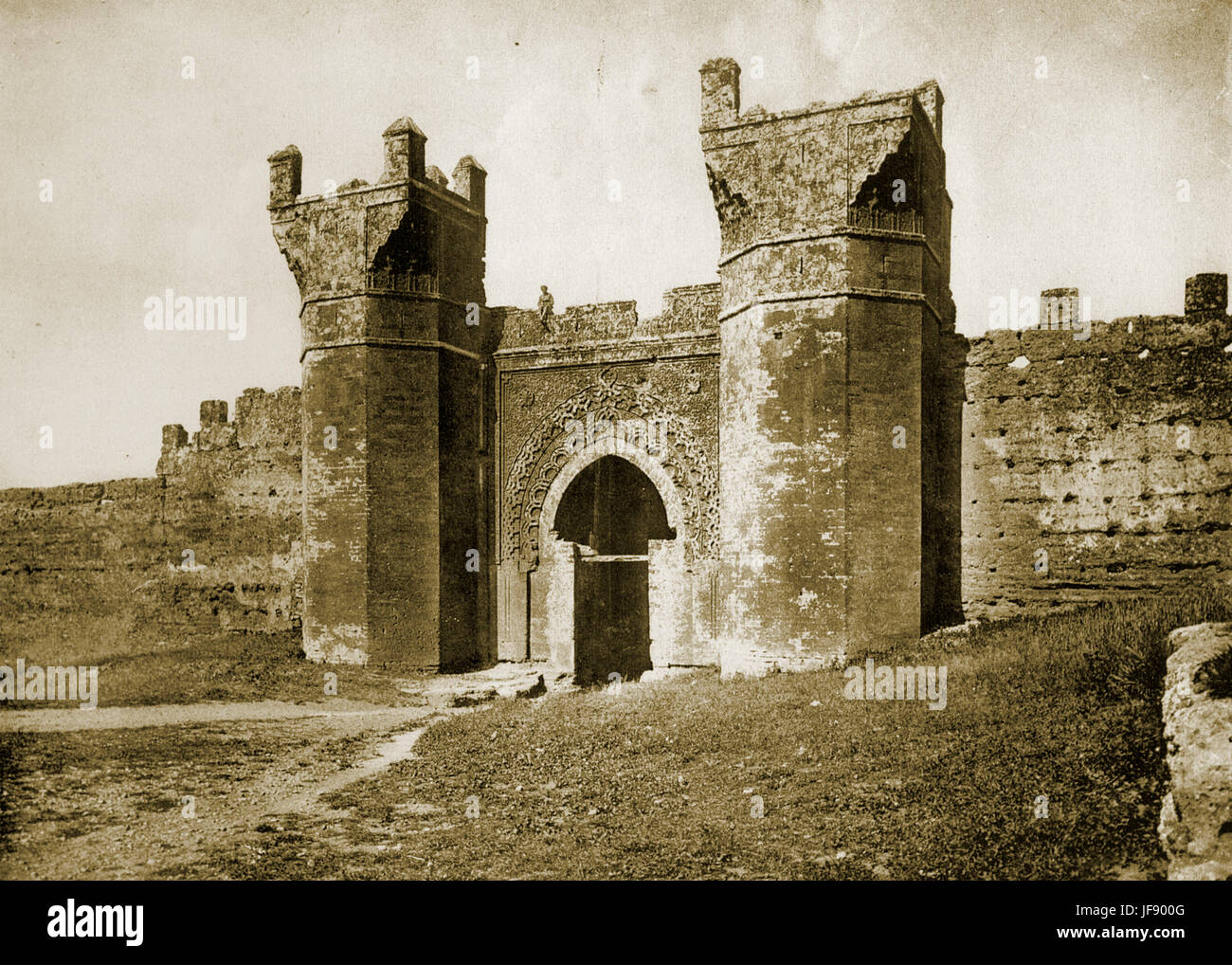 Rabat.Porte de di Chella.T egli sito della necropoli Merinid . Lavoro completato nel 1339. Credito: LL Foto Stock