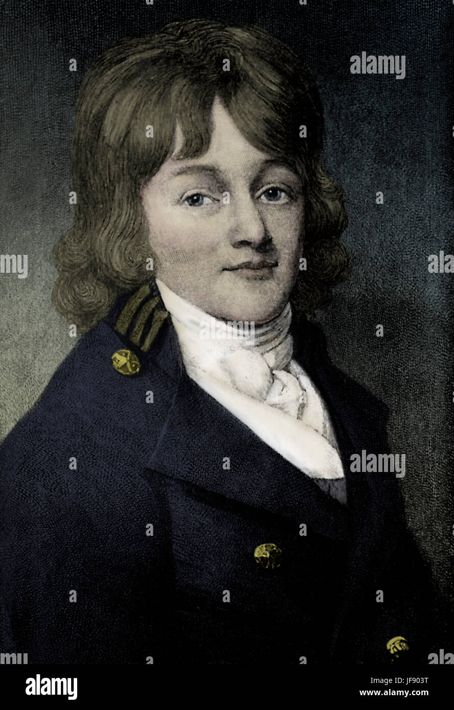 Francis Scott Key. Avvocato americano, autore e poeta dilettante, da Georgetown, chi ha scritto i testi per gli Stati Uniti' inno nazionale, 1 Agosto 1779 - 11 Gennaio 1843 Foto Stock