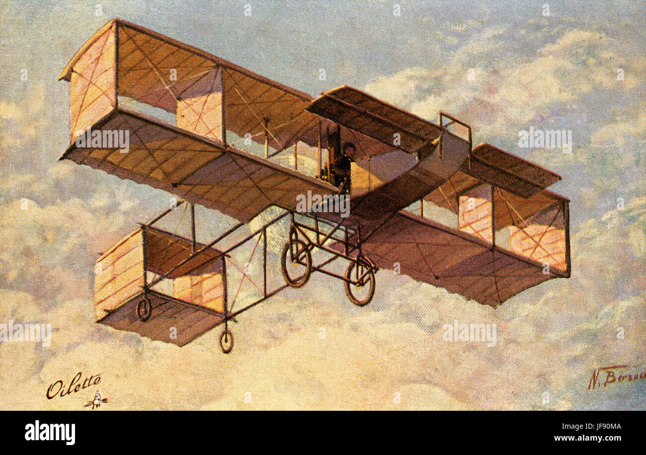 Voisin aereo, double adorna aereo progettato dalla Voisin fratelli, nei primi anni del XX secolo Foto Stock