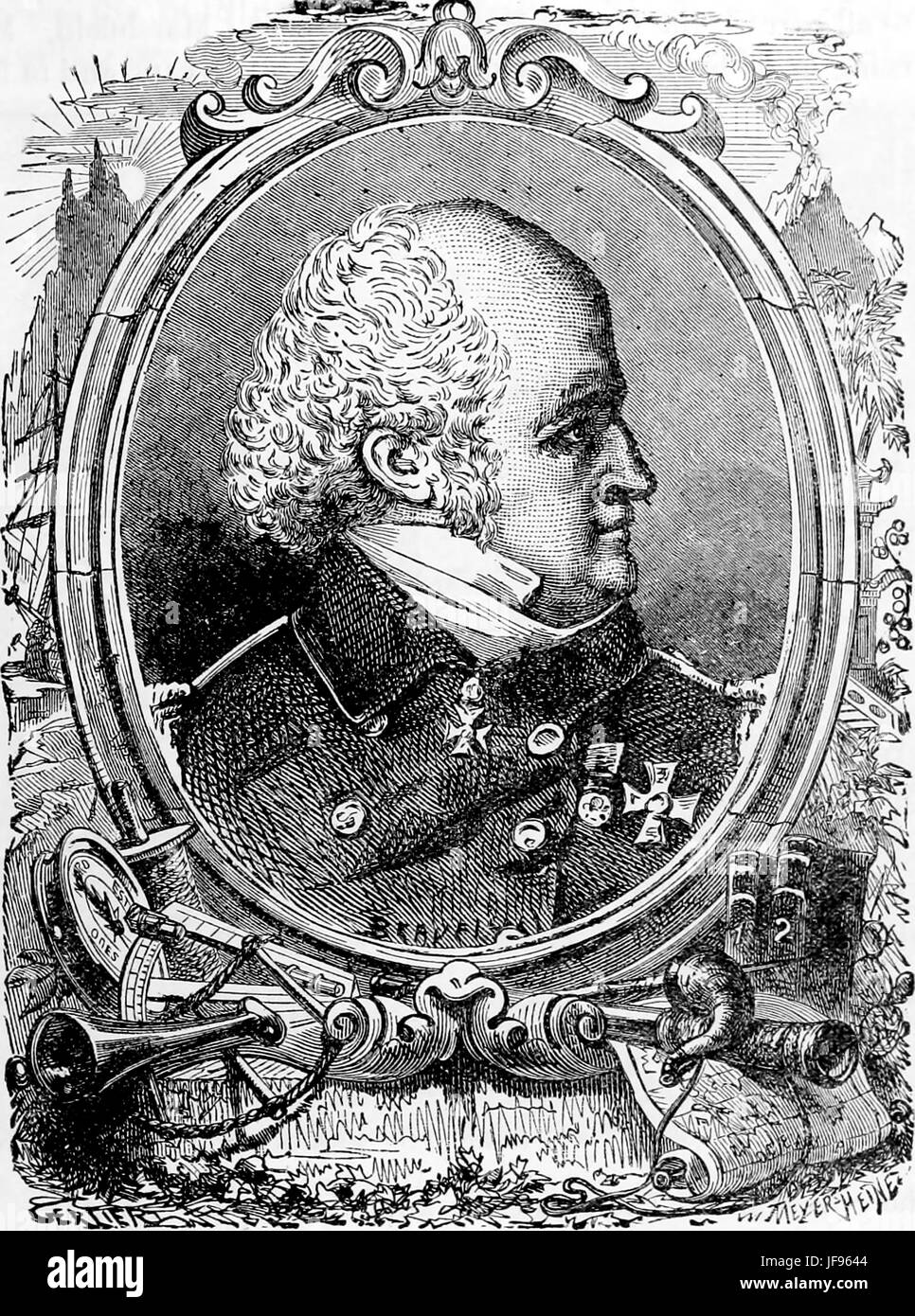 JOHN FRANKLIN (1786-1847) Royal Navy officer e Arctic explorer Foto Stock