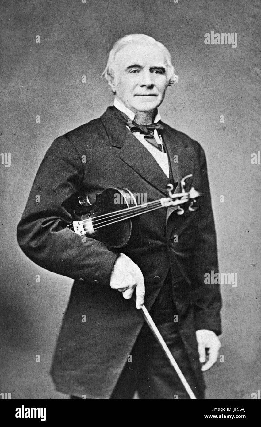 OLE BULL (1810-1880), compositore norvegese e il violinista Foto Stock