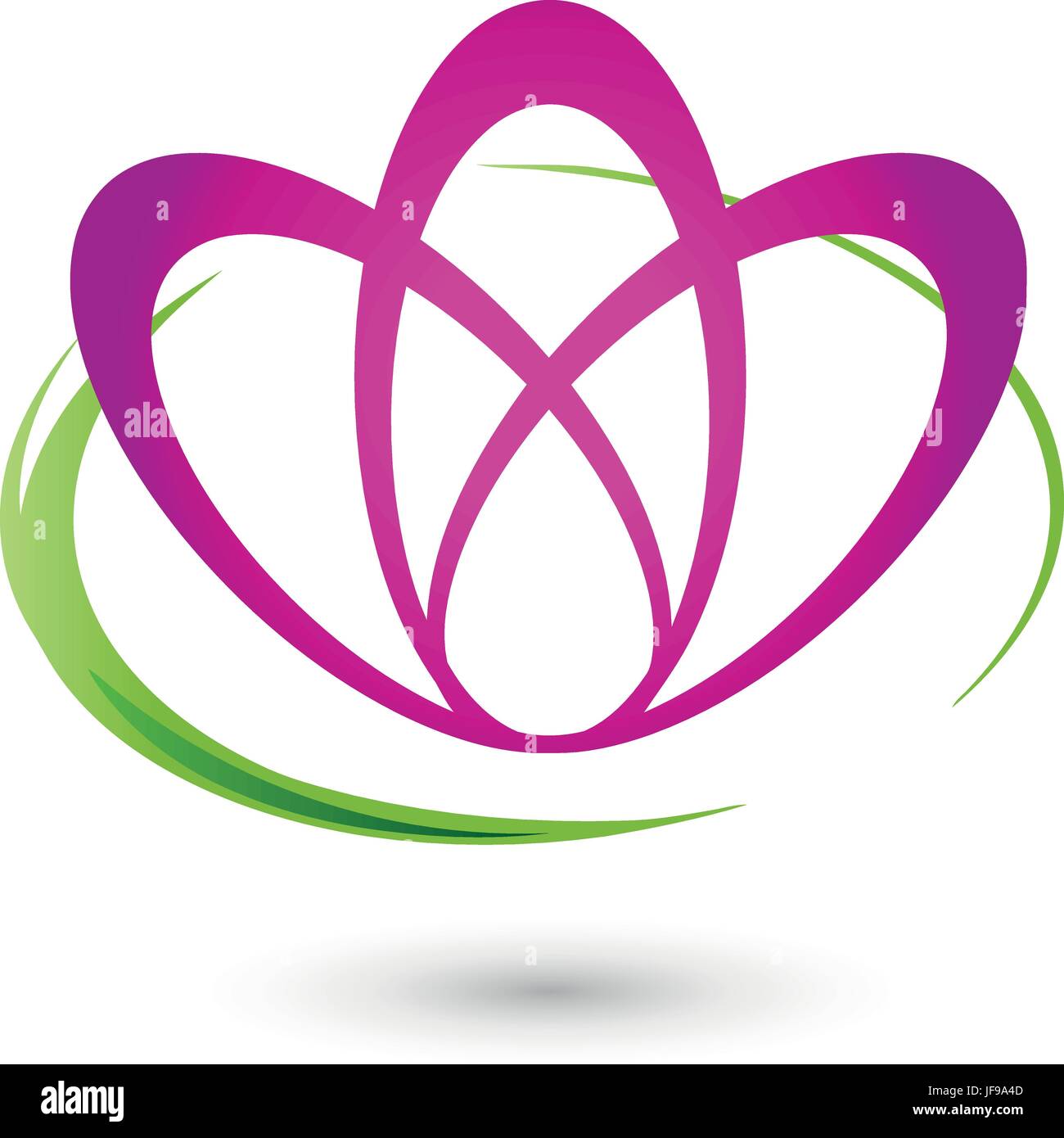 Fiore,logo,naturopati,wellness Illustrazione Vettoriale